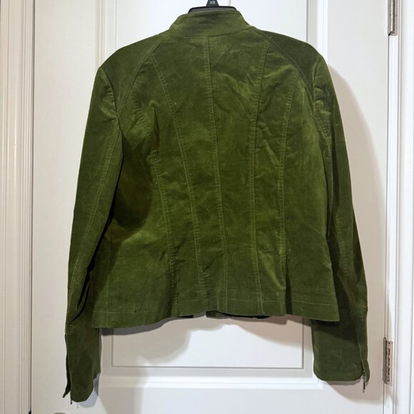 Pierre Cardin Vintage Green Velvet Blazer – Size M/L | Excellent Condition - Picture 4 of 5